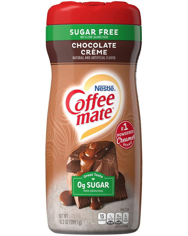 Nestle Sugar Free Chocolate Crème Coffee Mate Bottle, 289 g