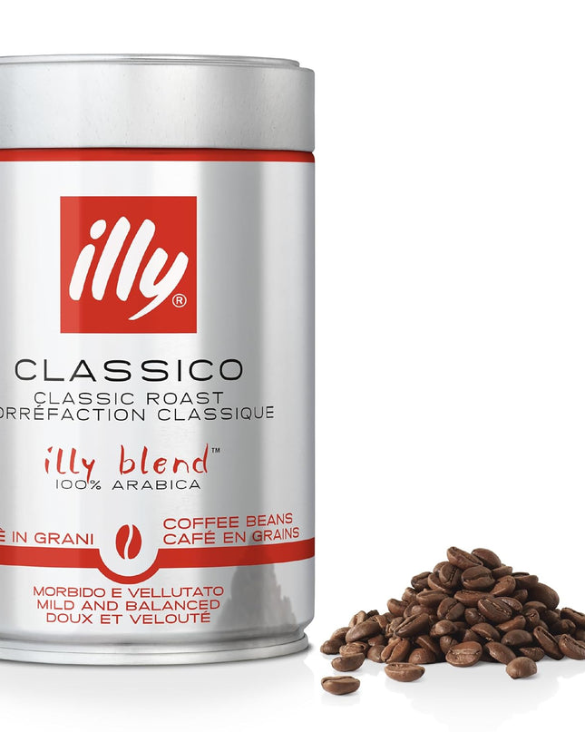 Illy Regular Coffee Beans, 250 Gram, Can, Vegetarian