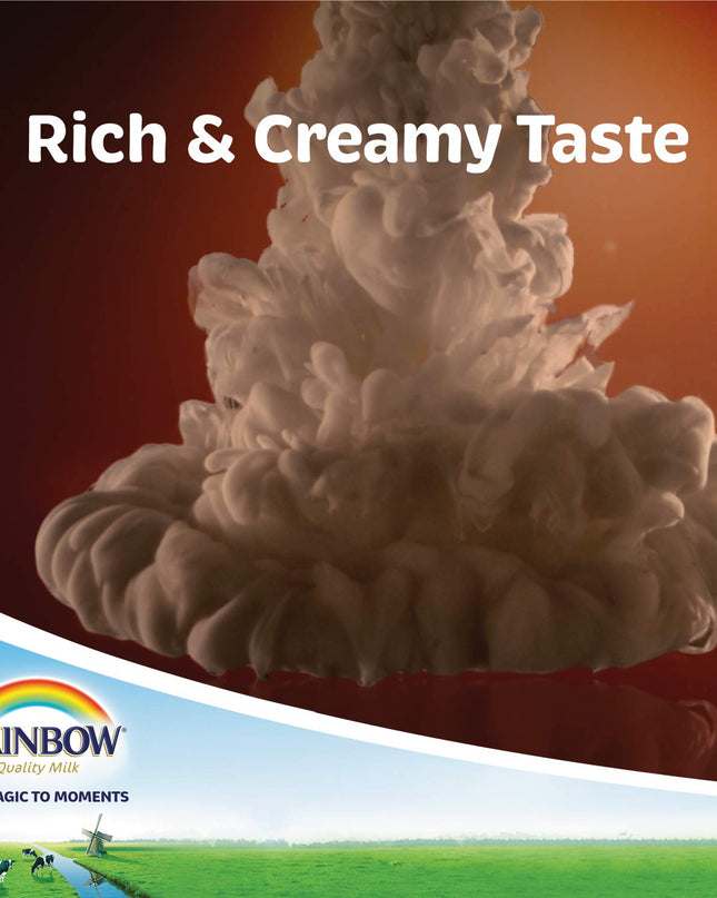 Rainbow Full Cream Sterilized, Evaporated Milk, 160 Millilitre - Cream