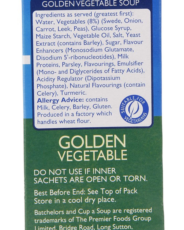 Batchelors Cup a Soup, Golden Vegetables, 82g