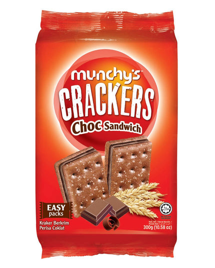 Munchy's Choco Sandwich Cracker - 300g Pack
