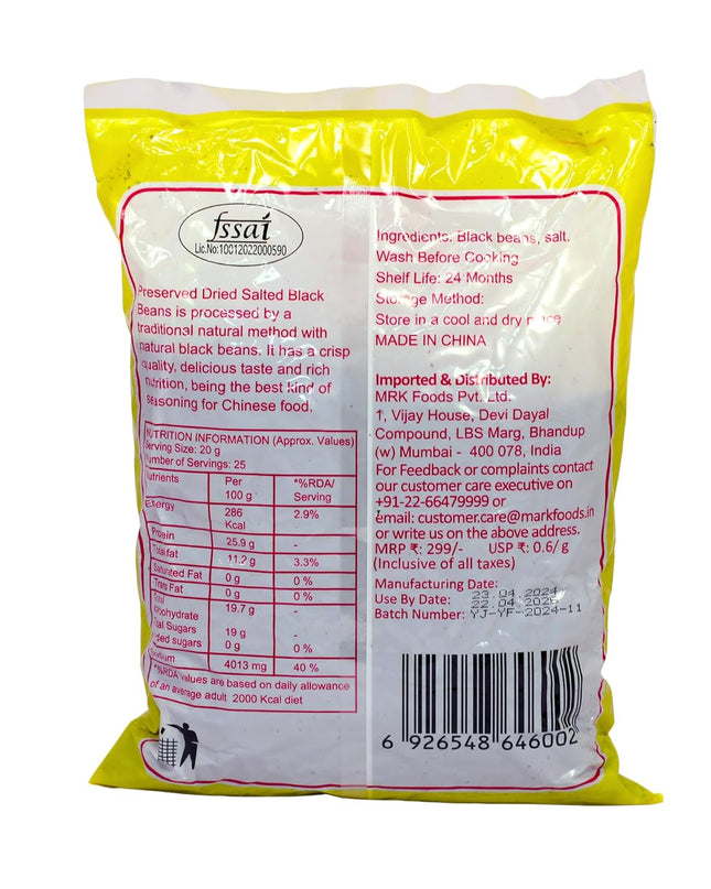 Triple Elephant Preserved Dried Salted Black Beans-500g