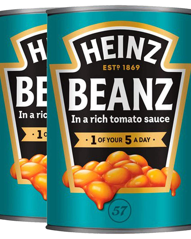Heinz Baked Beanz in Rich Tomato Sauce, 415 g Each (Pack of 2)