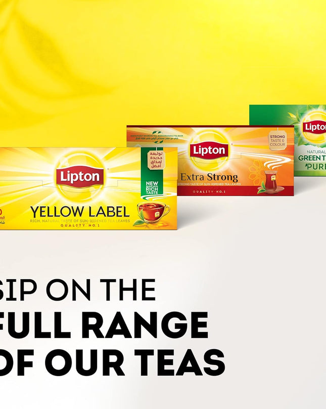 Lipton Label Rich, Natural Taste Yellow Tea, 100 Tea Bags, 200 Grams