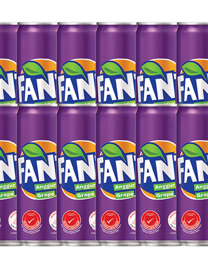 Fanta Grape Flavoured Soft Drink Pack of 12 (320ml each)
