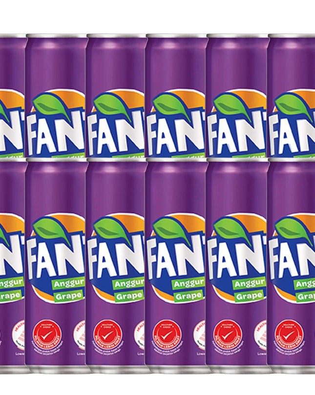 Fanta Grape Flavoured Soft Drink Pack of 12 (320ml each)