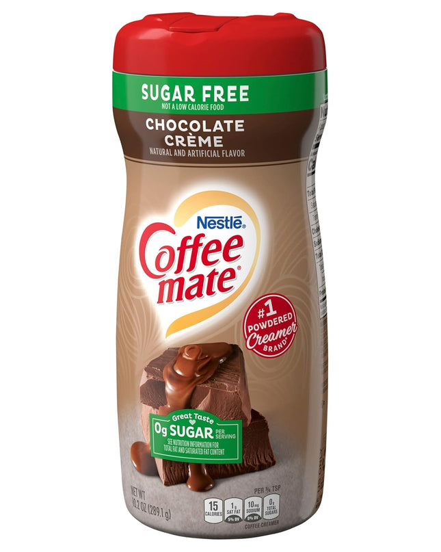 Nestle Sugar Free Chocolate Crème Coffee Mate Bottle, 289 g