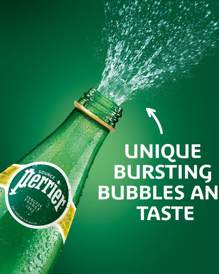 Perrier Natural Mineral Carbonated Sparkling Water, Pack of 12 Bottles, 12 x 330 ml (Imported)
