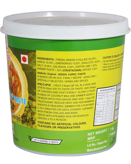 Namjai Green Curry Paste - 1 KG