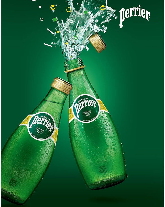 Perrier Natural Mineral Carbonated Sparkling Water, Pack of 12 Bottles, 12 x 330 ml (Imported)