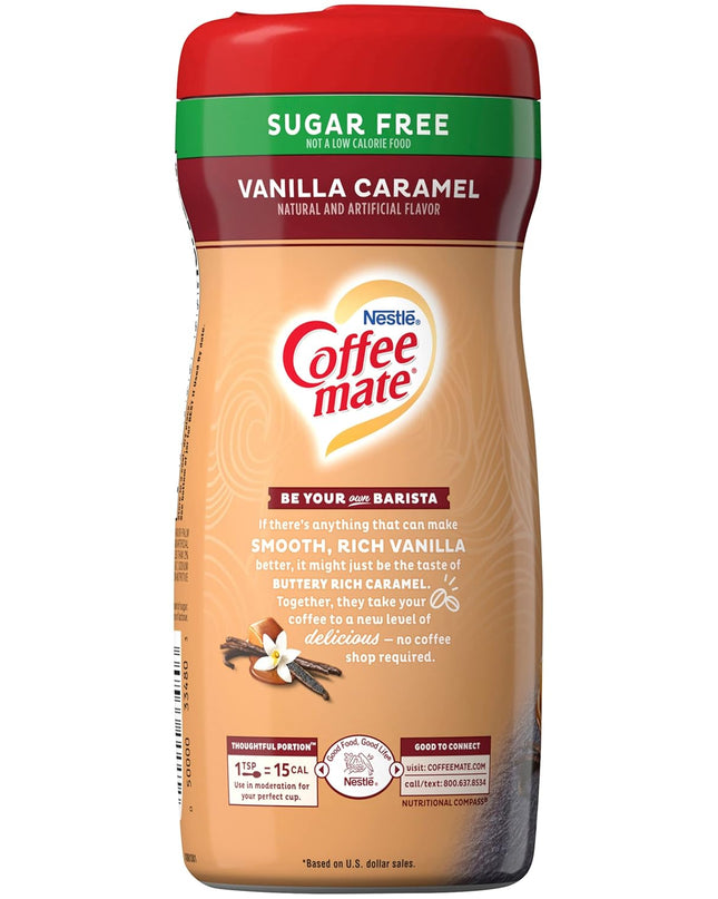 Nestle Coffee Mate Sugar free Vanilla Caramel, 289.1g