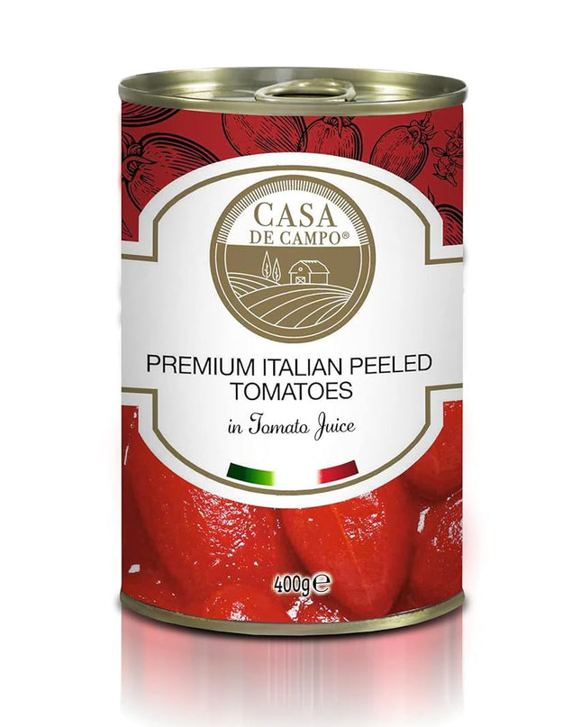 Casa De Campo Premium Italian Peeled Plum Tomatoes in Tomato Juice, 400 g