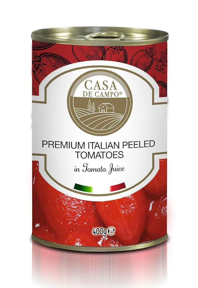 Casa De Campo Premium Italian Peeled Plum Tomatoes in Tomato Juice, 400 g