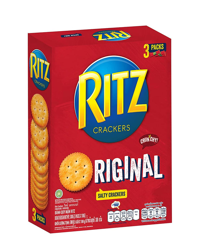 Ritz Original Salty Crackers, 3 Pack, 300 g