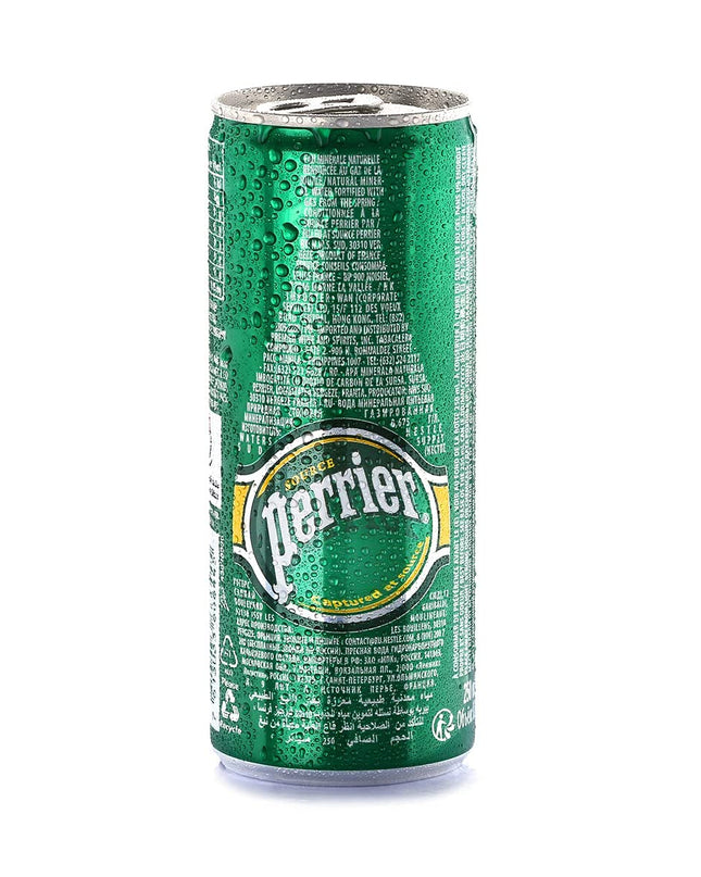 Perrier Sparkling Natural Mineral Water Can - 4 Pack, 4 x 250 ml