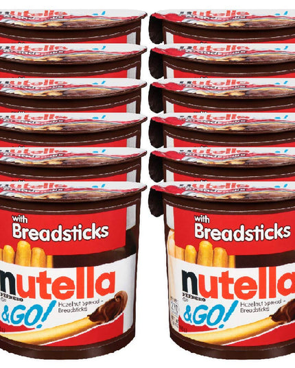 Nutella & Go with Breadsticks, 12 Pack, 12 x 52 g