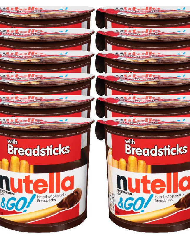 Nutella & Go with Breadsticks, 12 Pack, 12 x 52 g
