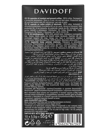 Davidoff Fine Aroma Coffee Capsules - 7/12 Intensity - 10 X Capsules - 55 Gm