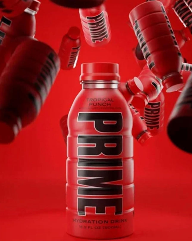 PRIME HYDRATION Tropical Punch Hydration Drink,16.9 Fl Oz 500 Ml