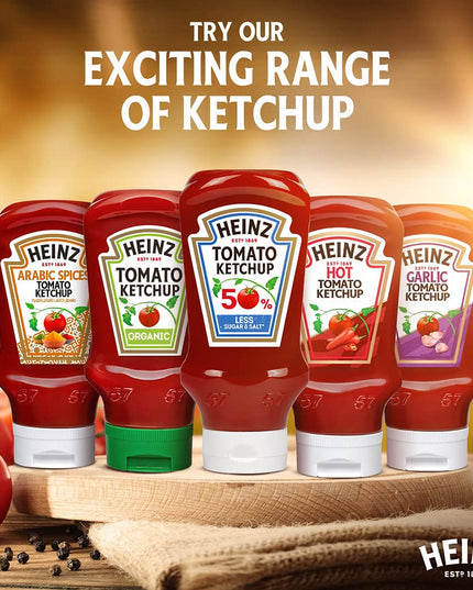 Heinz Tomato Ketchup 50% Less Sugar and Salt (435 g / 400 ml)