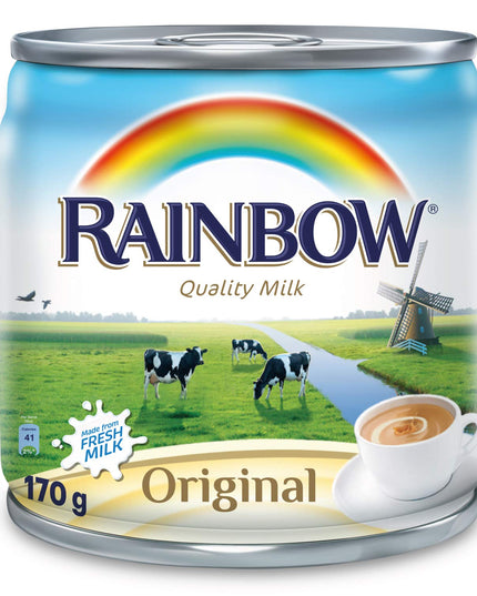 Rainbow Full Cream Sterilized, Evaporated Milk, 160 Millilitre - Cream