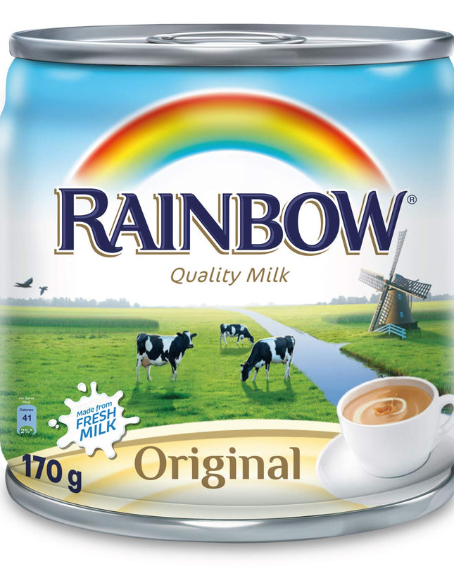 Rainbow Full Cream Sterilized, Evaporated Milk, 160 Millilitre - Cream