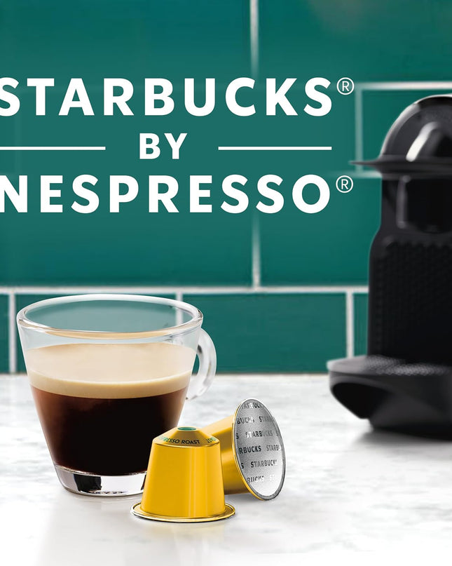 Starbucks By Nespresso, Espresso Dark Roast (50-Count Single Serve Capsules, Compatible With Nespresso Original Line System), Box - 0.62 Pounds
