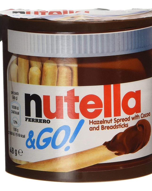 Nutella & Go Hazelnut Spread & Pretzels Sticks, 48 g
