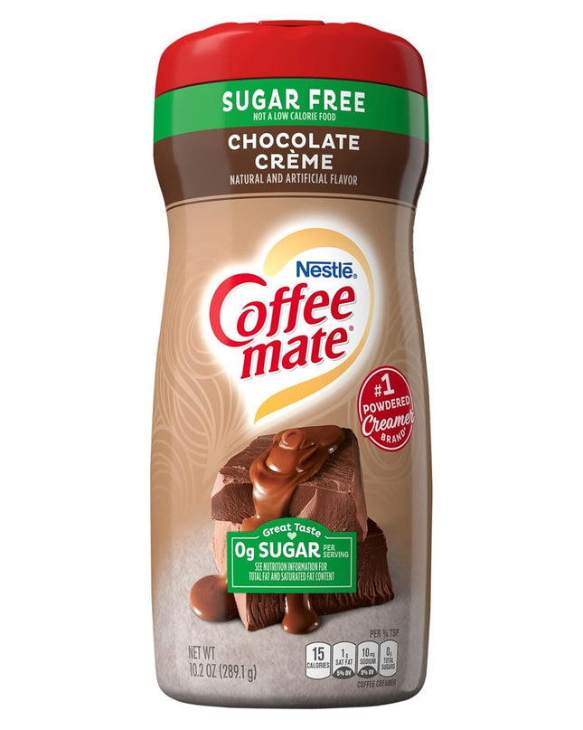 Nestle Sugar Free Chocolate Crème Coffee Mate Bottle, 289 g