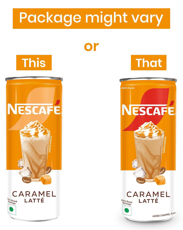 Nescafe Café Style Caramel Latte Can, 200 ml