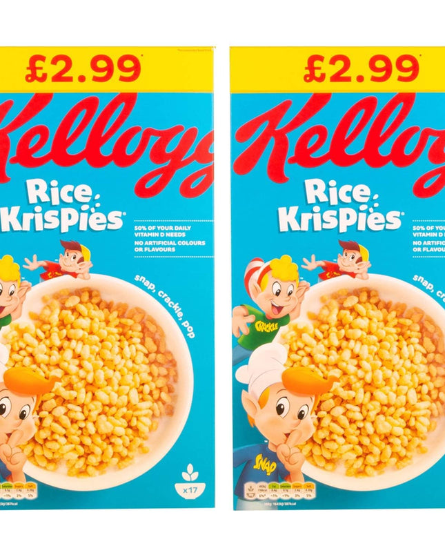 Kelloggs Toasted Rice Krispies Breakfast Cereal, No Artificial Colors And Flavours, 430g (Pack Of 2) Imported From UK