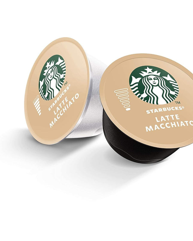 Starbucks Coffee by Nescafe Dolce Gusto, Latte Macchiato, Coffee Pods, 12 Capsules