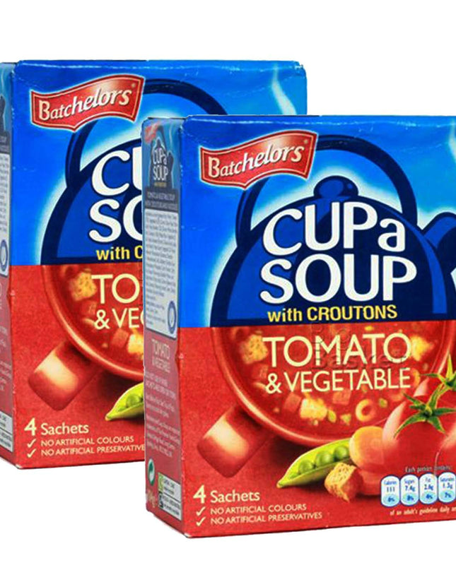 Batchelor's Tomato & Vegetable Soup with Croutons, 2 Pack (2 x 104g)
