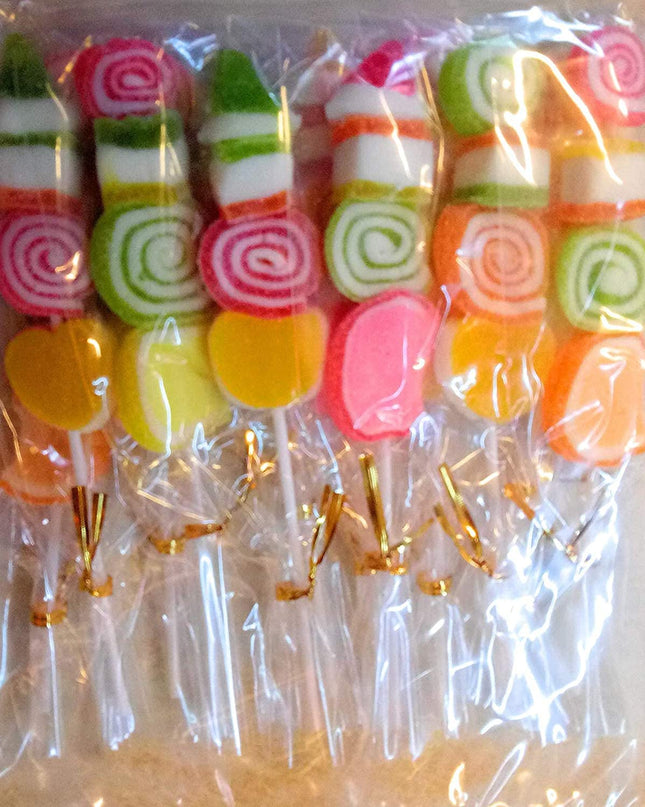 B. B.Q. Jelly Sticks Pack of 15 Sticks D Jelly Mix Fruit Candy 300 gm Packet