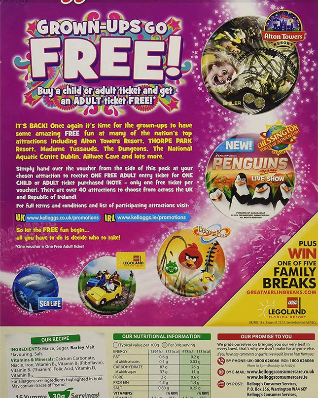 Kellogg's Frosties Cereal, 2 x 500 g
