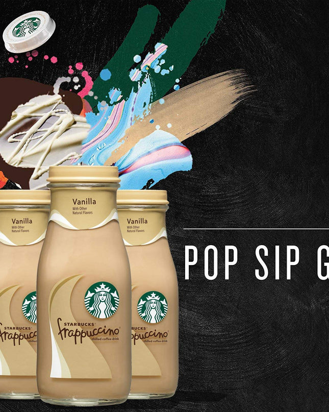 Starbucks Frappuccino Vanilla Drink No Artificial Flavors, 281 ml