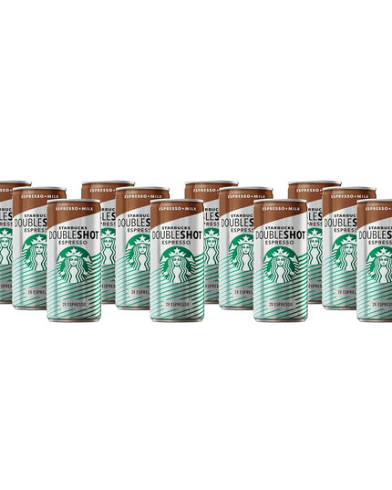 Starbucks Doubleshot Espresso + Milk Coffee Drink - Pack of 12
