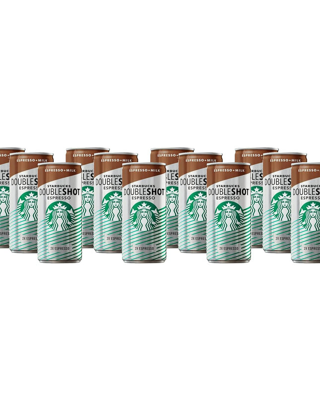 Starbucks Doubleshot Espresso + Milk Coffee Drink - Pack of 12