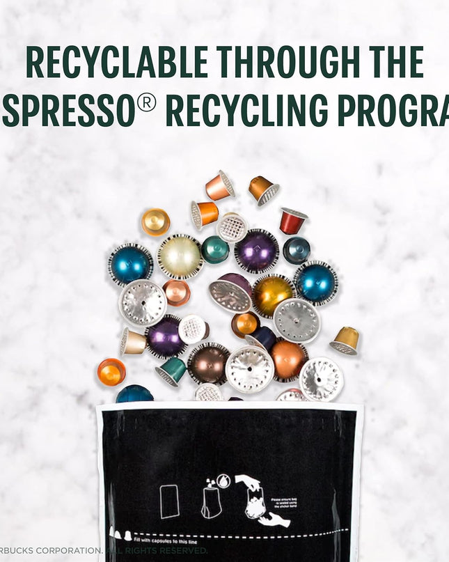 Starbucks by Nespresso Capsules, (50 Pods, Compatible With Nespresso Original Machines) (Mild Variety Pack), Box - 0.057 Kg