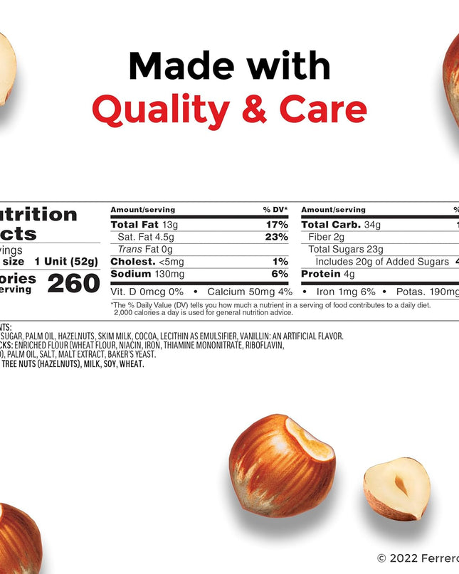 Nutella Ferrero & Go Hazelnut Spread With Cocoa & Bread Sticks, 52G Each (Pack Of 2)