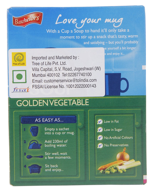 Batchelors Cup a Soup, Golden Vegetables, 82g