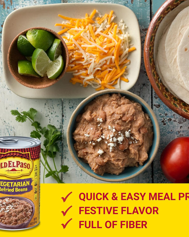 Old El Paso Vegeterian Refried Beans, 453 g