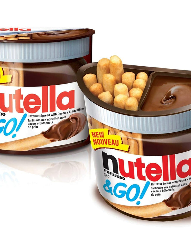 Nutella & Go Hazelnut Spread & Malted Bread Sticks, 52 Grams