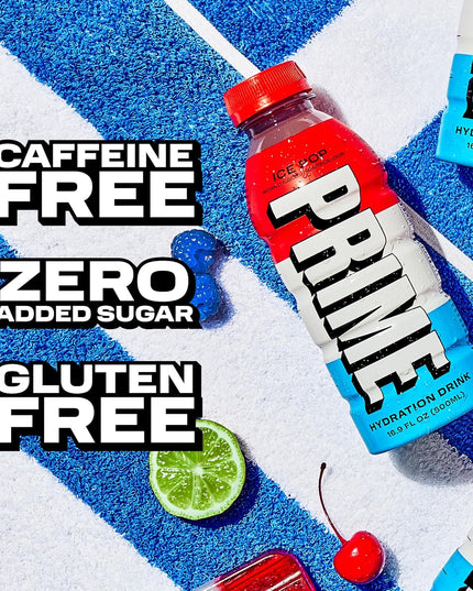 PRIME HYDRATION Ice Pop Hydration Drink, 16.9 Fl Oz 500 Ml (12 bottles)