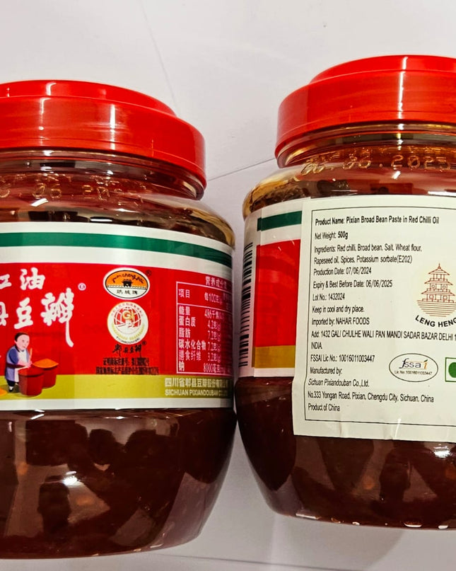 Leng Heng Pixian Broad Bean Paste in Red Chilli Oil – Spicy Doubanjiang for Sichuan Cuisine