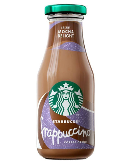 Starbucks Mocha Frappuccino Coffee Glass Bottle Drink A Burst Of Rich Sweetness, 250 Ml, 8 Pack