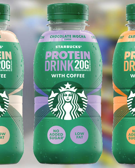 Starbucks Ready to Drink Protein- 3 Flavour pack (LIMITED EDITION) Cafe Latte, Chocolate Mocha, Caramel Hazelnut