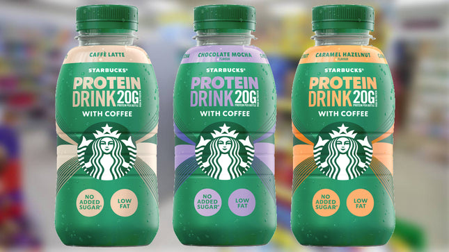 Starbucks Ready to Drink Protein- 3 Flavour pack (LIMITED EDITION) Cafe Latte, Chocolate Mocha, Caramel Hazelnut