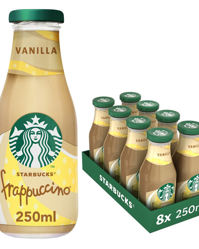 Starbucks Vanilla Coffee Drink • Boldly balanced perfection, 250 ml (8 Pack)